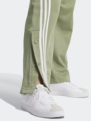 adidas Green Iconic 3 Stripe Button Joggers - Image 6 of 7