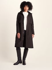 Tog 24 Brown Ari Longline Waterproof Insulated Trench Coat - Image 2 of 7