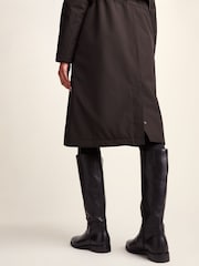 Tog 24 Brown Ari Longline Waterproof Insulated Trench Coat - Image 6 of 7