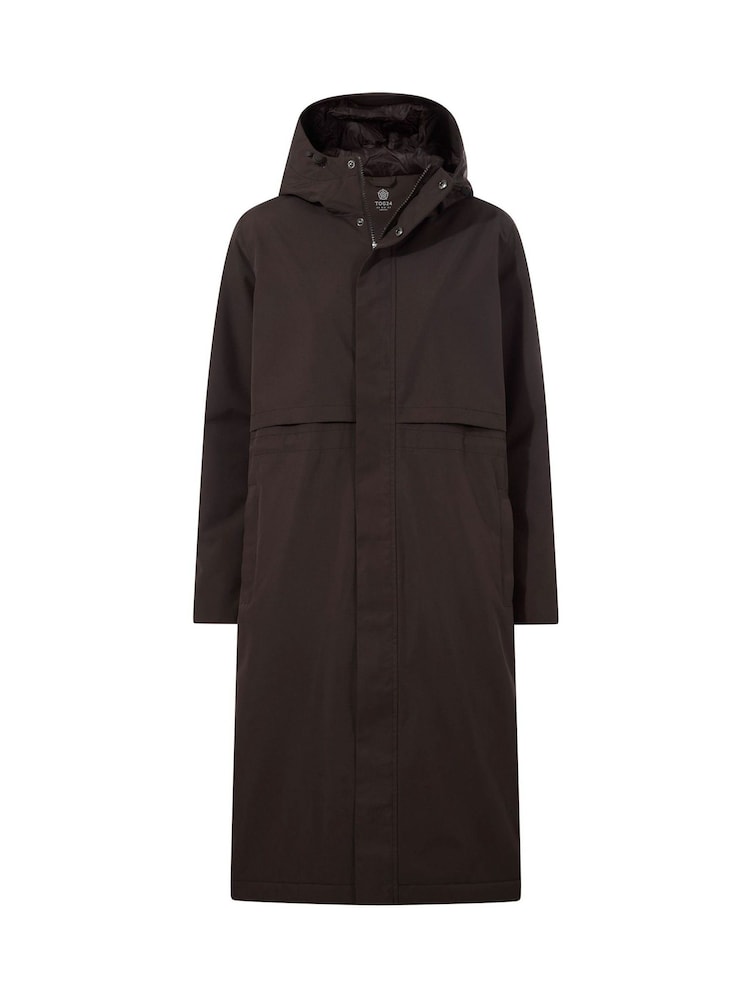 Tog 24 Brown Ari Longline Waterproof Insulated Trench Coat - Image 7 of 7 Tog 24 Brown Ari Longline Waterproof Insulated Trench Coat - Image 7 of 7