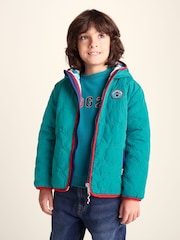 Tog 24 Green Arapawa Shaun the Sheep Kids Insulated Quilted Coat Microfleece Lining - Image 1 of 6