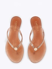 Carvela Cream Arena Jewel Sandals - Image 2 of 4