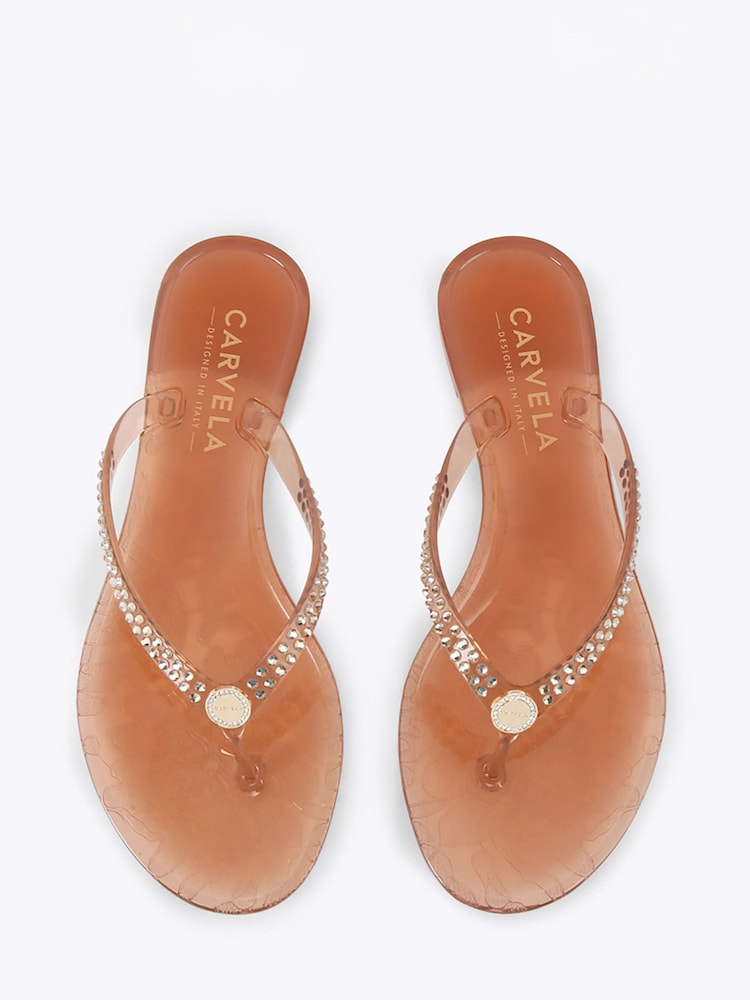 Carvela Cream Arena Jewel Sandals - Image 2 of 4