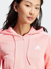 adidas Pink Sportswear Glam Tracksuit - Image 6 of 9