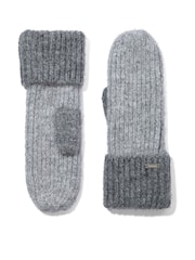 Tog 24 Grey Daz Brushed Colour Block Knit Mitten - Image 4 of 4