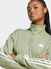 adidas Green Iconic 3 Stripe Track Top - Image 4 of 6