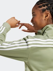 adidas Green Iconic 3 Stripe Track Top - Image 5 of 6