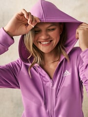 adidas Dark Purple Sportswear Linear Tracksuit - Image 4 of 5