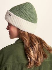 Tog 24 Green Becky Brushed Chunky Knit Beanie - Image 3 of 4