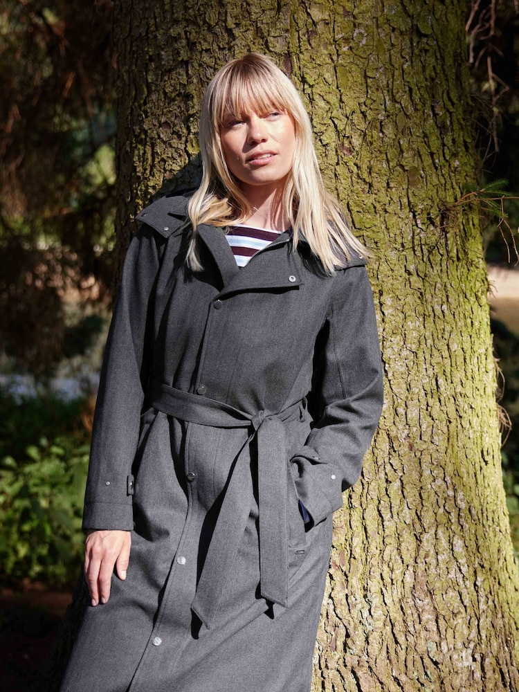 Grey - Tog 24 Jemima Waterproof Longline Belted Trench Jacket - Slika 1 od 12 Grey - Tog 24 Jemima Waterproof Longline Belted Trench Jacket - Slika 1 od 12