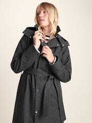 Grey - Tog 24 Jemima Waterproof Longline Belted Trench Jacket - Slika 6 od 12