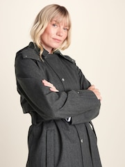 Grey - Tog 24 Jemima Waterproof Longline Belted Trench Jacket - Slika 8 od 12