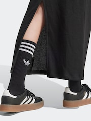adidas Originals Black 3-Stripes Maxi Dress - Image 5 of 7
