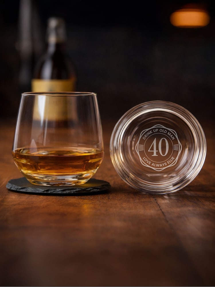 Personalised Base Engraved Big Age Tumbler by PMC - Image 1 of 1 Personalised Base Engraved Big Age Tumbler by PMC - Image 1 of 1