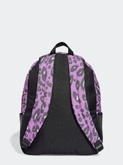 adidas Purple Animal Print Classic Backpack - Image 2 of 7