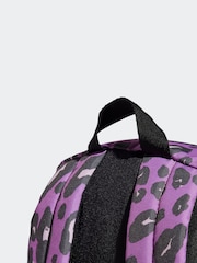 adidas Purple Animal Print Classic Backpack - Image 4 of 7