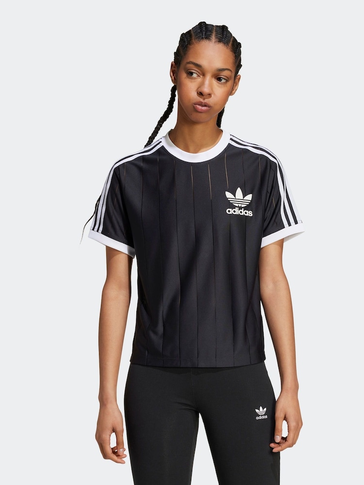 adidas Originals Black 3-Stripes T-Shirt - Image 1 of 7