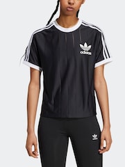 adidas Originals Black 3-Stripes T-Shirt - Image 5 of 7