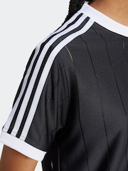 adidas Originals Black 3-Stripes T-Shirt - Image 6 of 7