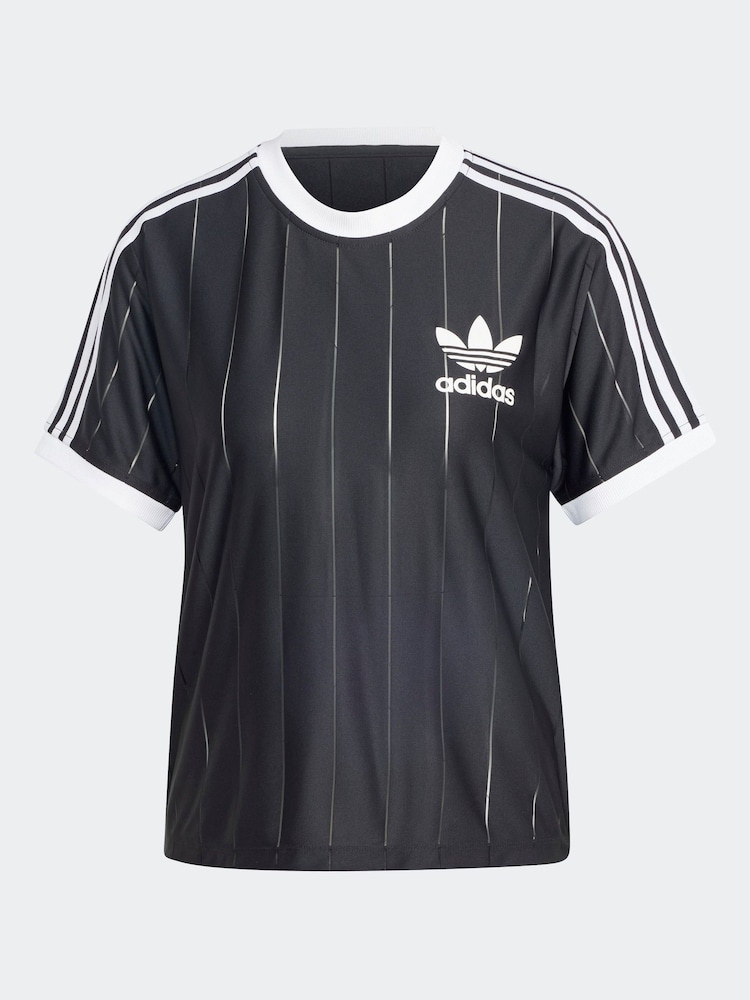 adidas Originals Black 3-Stripes T-Shirt - Image 7 of 7