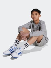 رمادي - تيشرت بكُم طويل من القطن 100% من adidas - صورة 5 من 6