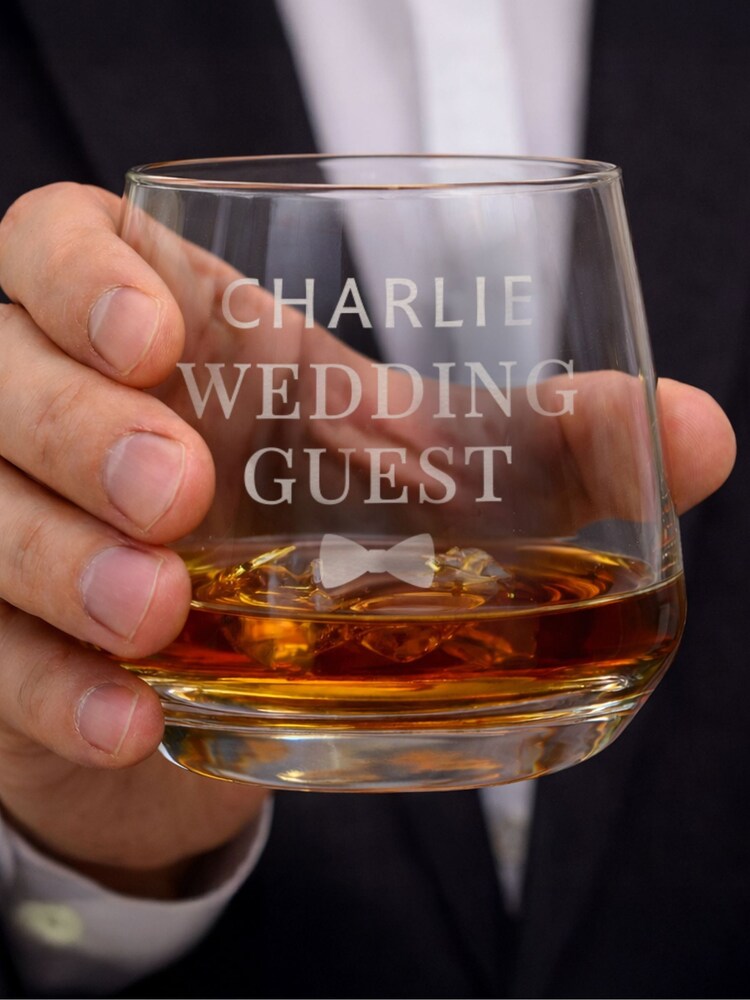 Personalised Wedding Whisky Glass by PMC - Image 4 of 4 Personalised Wedding Whisky Glass by PMC - Image 4 of 4