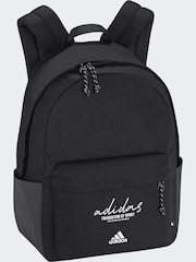 adidas Black Brand Love Allover Print Classic Backpack - Image 1 of 7