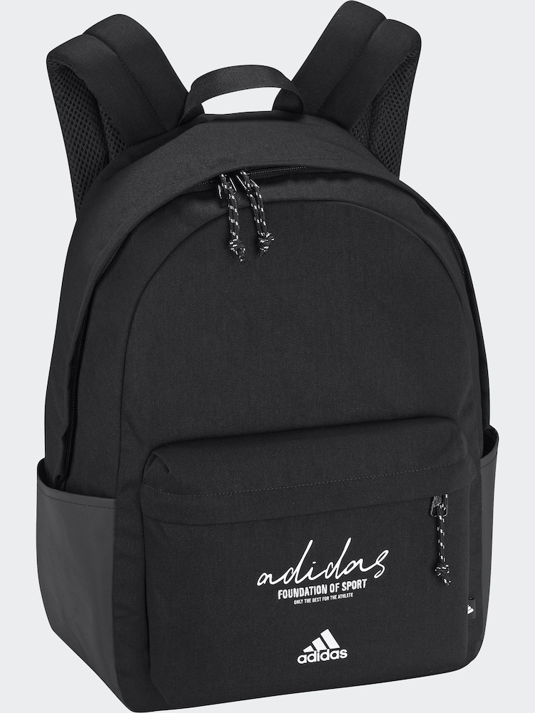 adidas Black Brand Love Allover Print Classic Backpack - Image 1 of 7