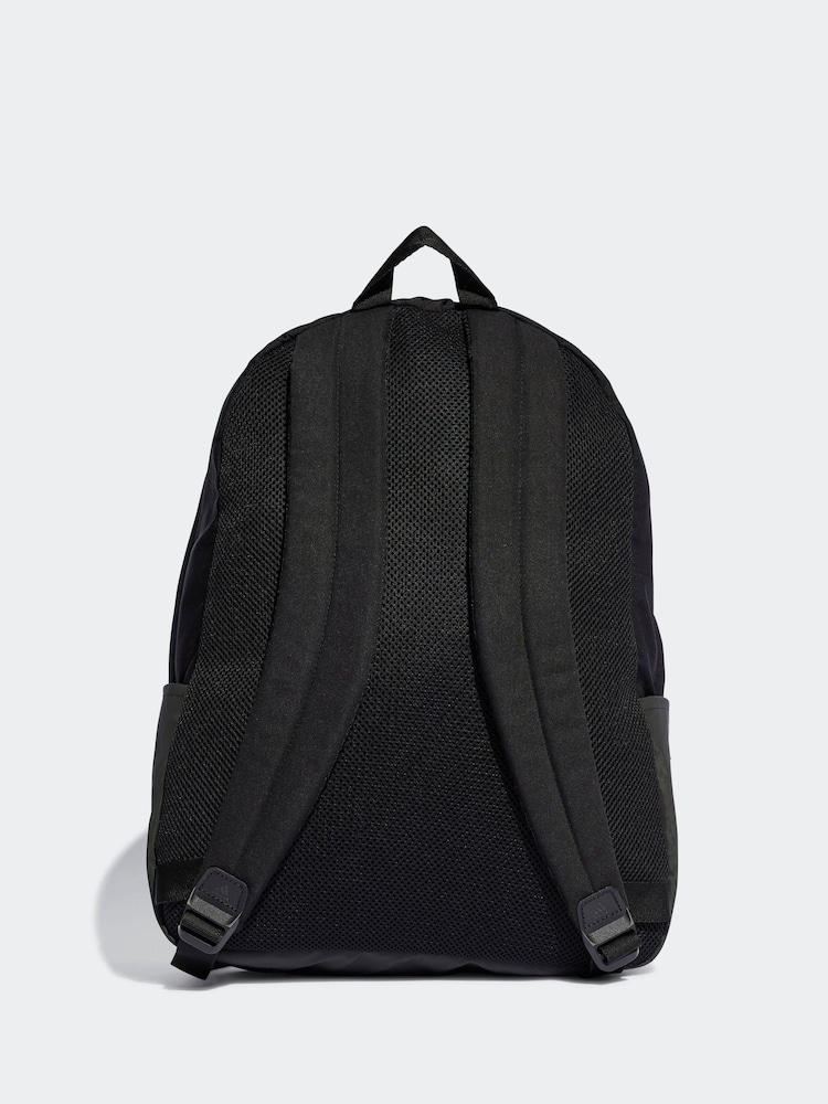 adidas Black Brand Love Allover Print Classic Backpack - Image 2 of 7