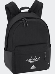 adidas Black Brand Love Allover Print Classic Backpack - Image 5 of 7