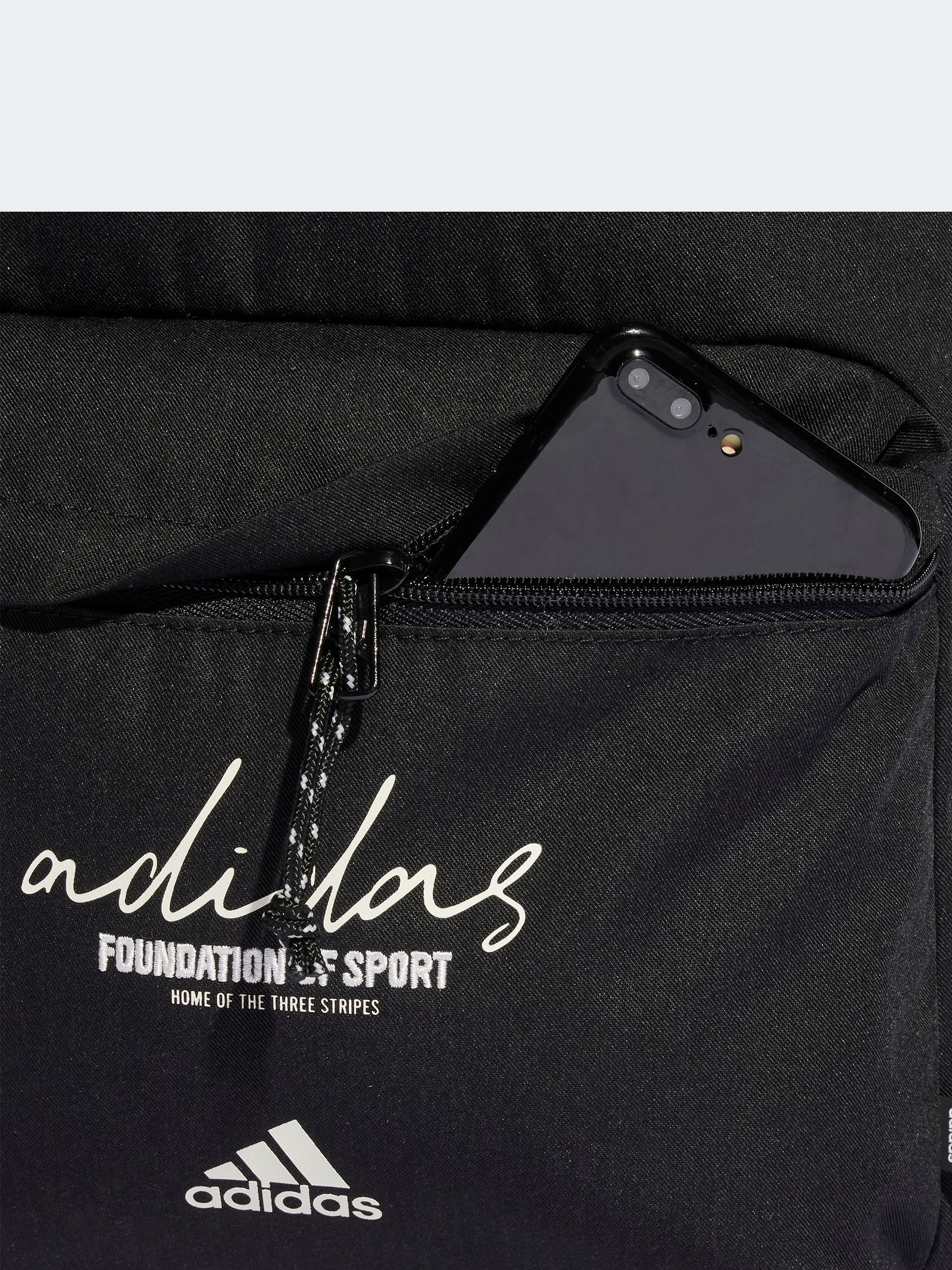 adidas Black Brand Love Allover Print Classic Backpack