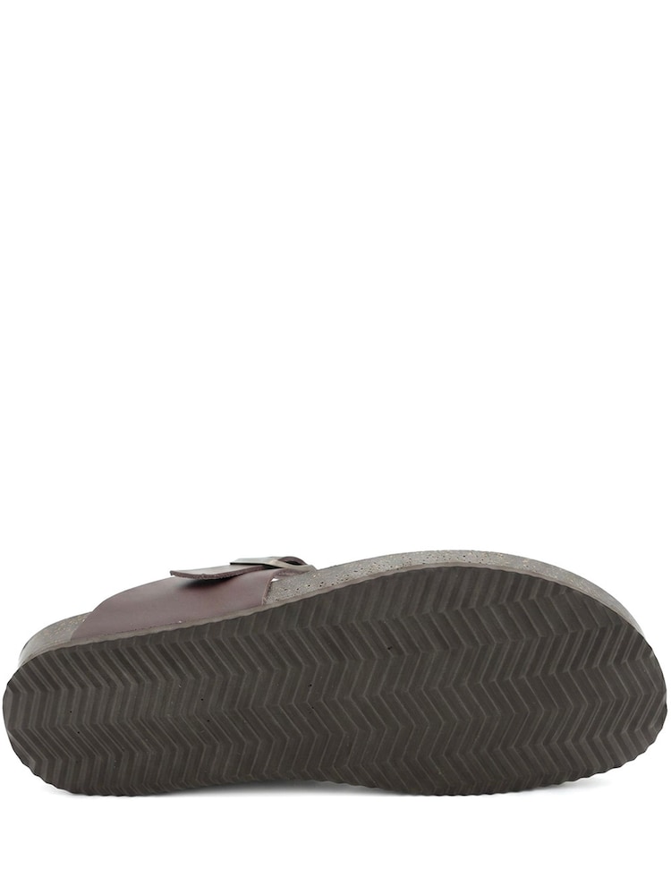 Jones Bootmaker Brown Wales Leather Toe Post Mules - Image 5 of 5