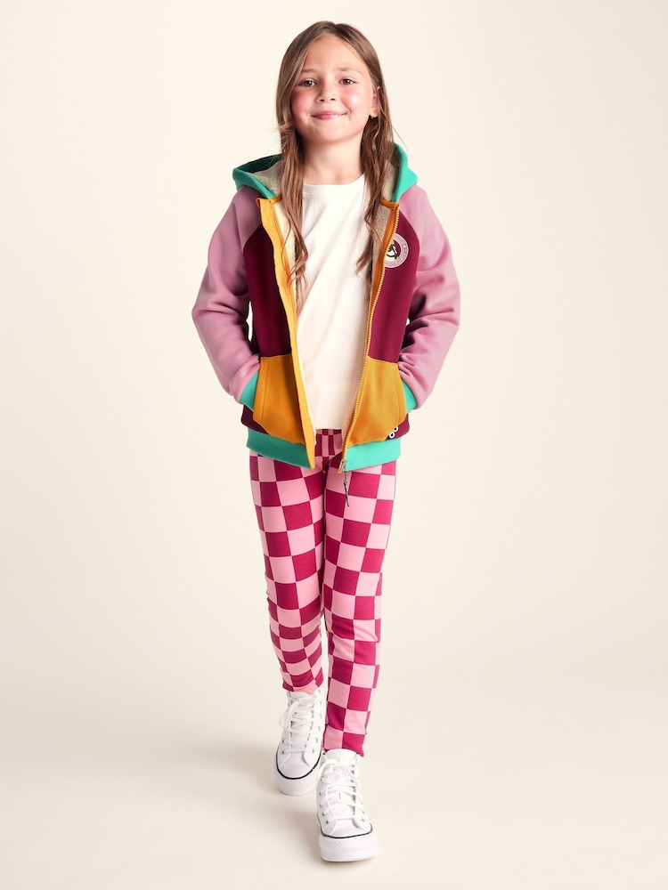 Tog 24 Pink Portland Shaun the Sheep Kids Supersoft Sherpa Lined Hoodie - Image 2 of 6 Tog 24 Pink Portland Shaun the Sheep Kids Supersoft Sherpa Lined Hoodie - Image 2 of 6