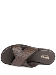 Jones Bootmaker Brown Westport Leather Mule Sliders - Image 4 of 5