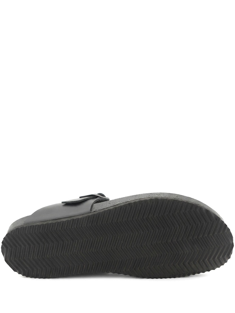 Jones Bootmaker Black Wales Leather Toe Post Mules - Image 5 of 5 Jones Bootmaker Black Wales Leather Toe Post Mules - Image 5 of 5