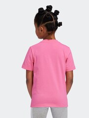 adidas Pink 100% Cotton Sportswear Essentials Logo T-Shirt - Image 2 of 6