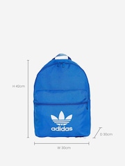 adidas Originals Blue Adicolour 100% Cotton Backpack - Image 3 of 7