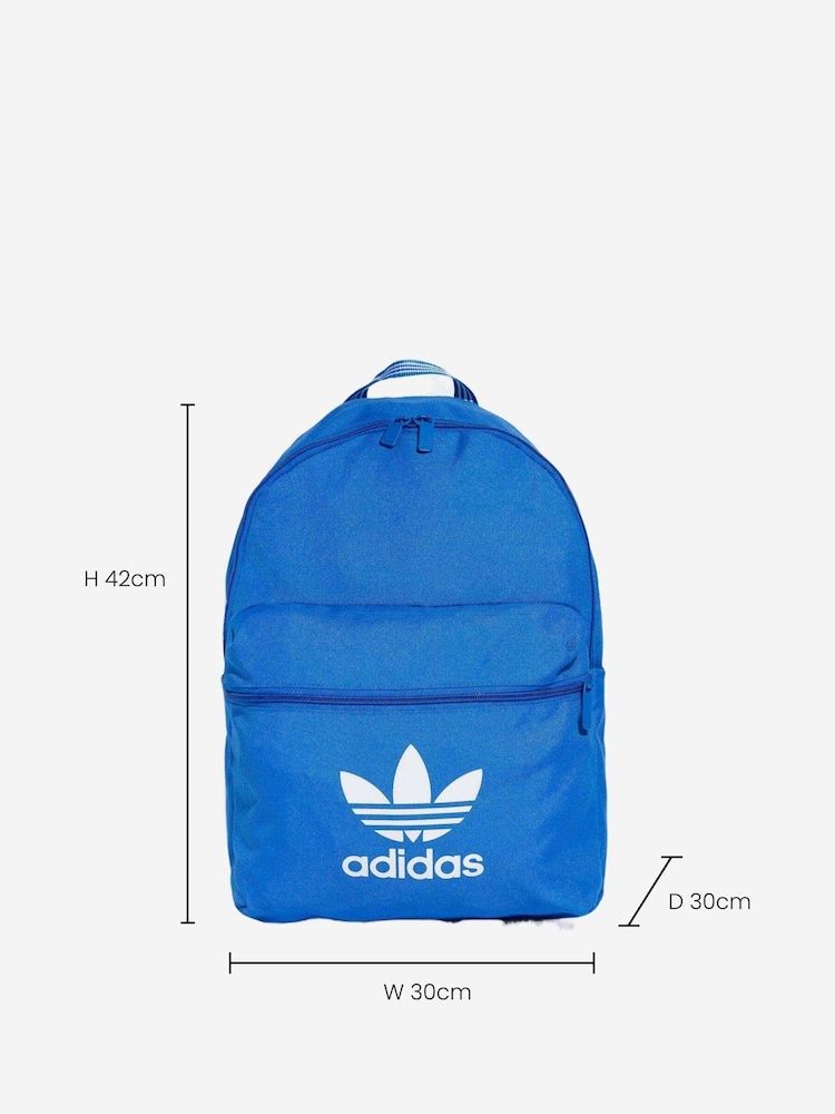 adidas Originals Blue Adicolour 100% Cotton Backpack - Image 3 of 7
