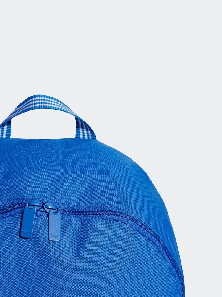 adidas Originals Blue Adicolour 100% Cotton Backpack - Image 6 of 7