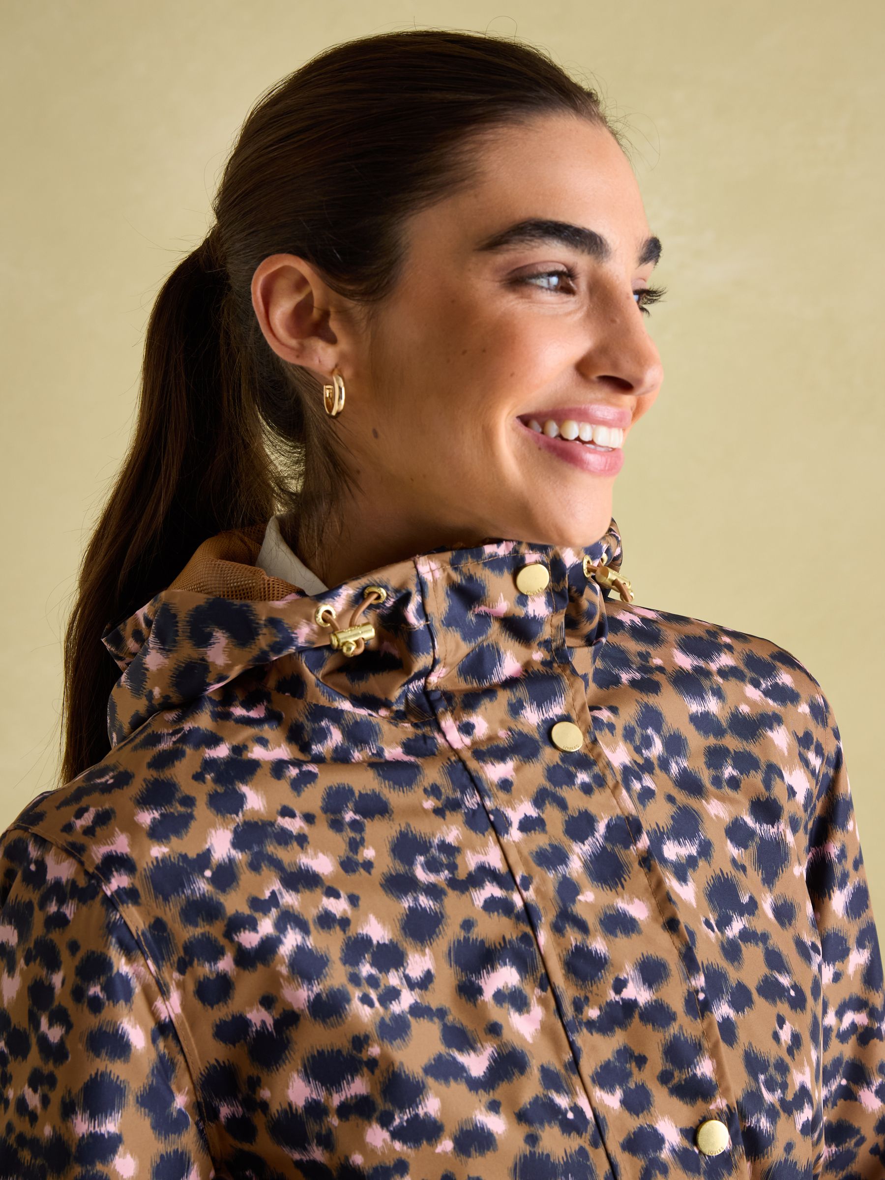 Leopard raincoat with hood hotsell