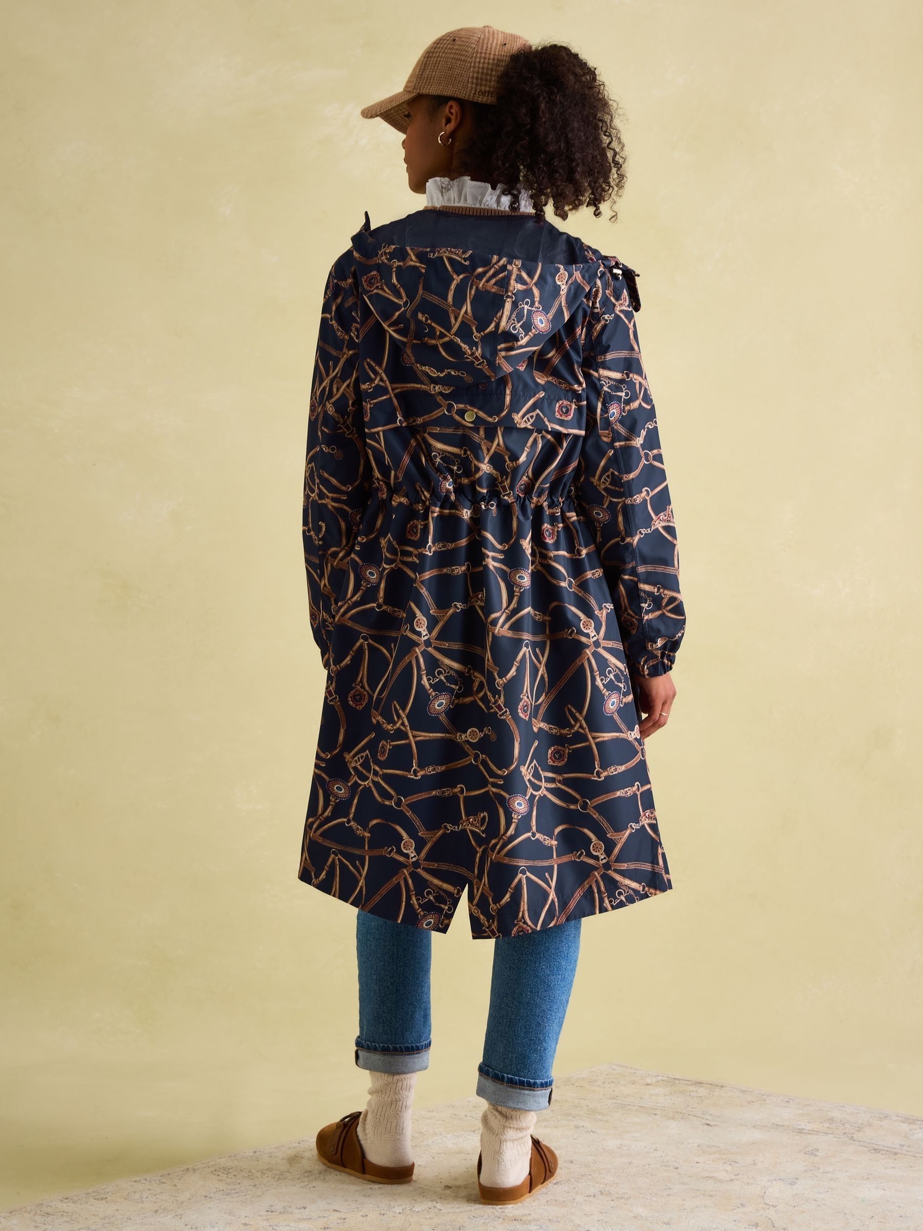 Buy Joules Holkham Navy Blue Bridle Waterproof Packable Raincoat With Hood from the Next UK online shop