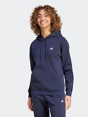 adidas Blue Small Logo Hoodie - Image 1 of 7