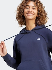 adidas Blue Small Logo Hoodie - Image 3 of 7