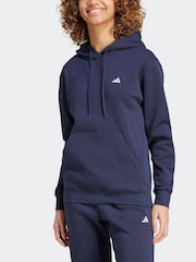 adidas Blue Small Logo Hoodie - Image 6 of 7
