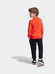 adidas Red Sportswear Essentials Logo French Terry Jogger Set - Image 2 of 8