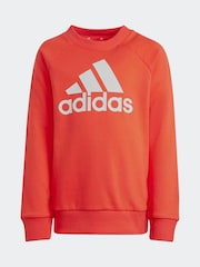 adidas Red Sportswear Essentials Logo French Terry Jogger Set - Image 7 of 8