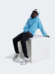 adidas Blue Kids Originals 100% Cotton Hoodie - Image 3 of 6
