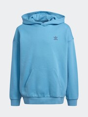 adidas Blue Kids Originals 100% Cotton Hoodie - Image 6 of 6