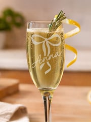 Personalised Bow Flute Glass by PMC - Image 2 of 4