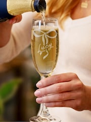 Personalised Bow Flute Glass by PMC - Image 4 of 4
